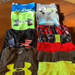 Boys Under Armour Size 7, T-shirts and Shorts